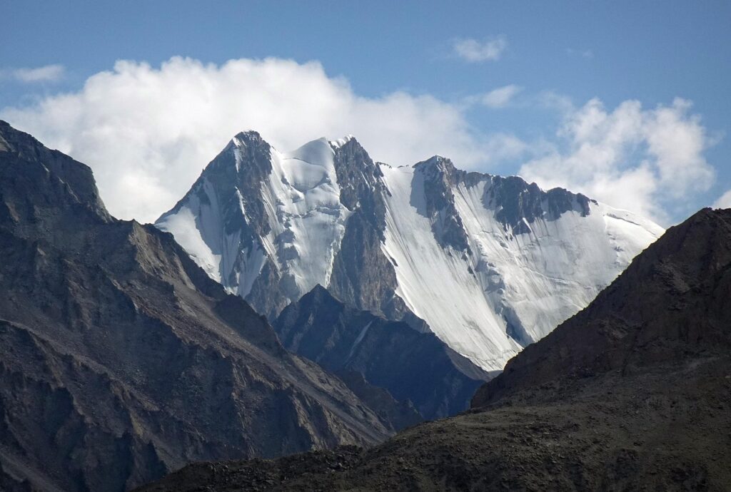 mountain, nature, snow, ladakh range, transhimalayas, landscape, ladakh, india